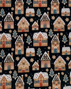 Christmas Gingerbread French Terry Fabric £18pm Christmas Gingerbread French Terry Fabric £18pm