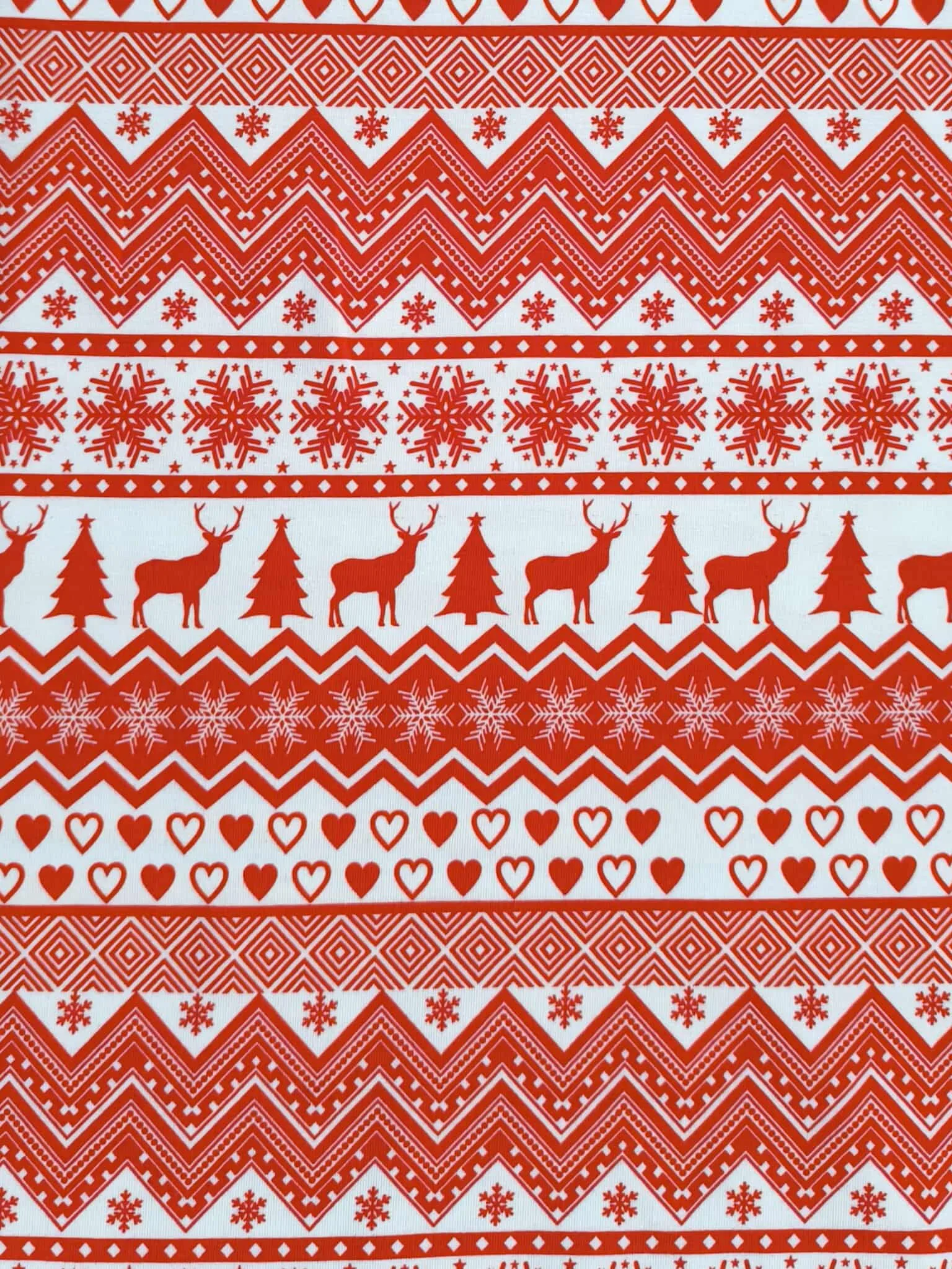 Christmas Fair Isle Reindeer Cotton Lycra Jersey Fabric £16.50pm 4 Christmas Fair Isle Reindeer Cotton Lycra Jersey Fabric £16.50pm