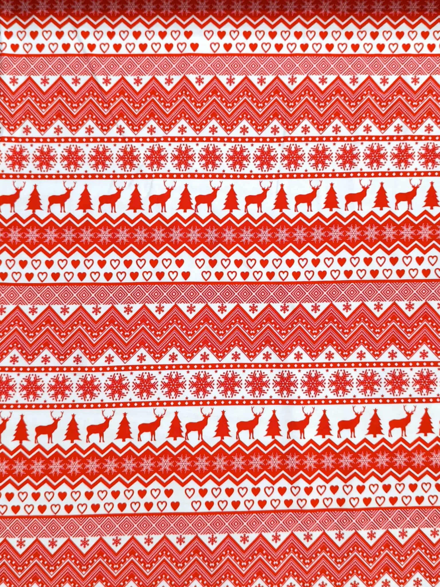 Christmas Fair Isle Reindeer Cotton Lycra Jersey Fabric £16.50pm 6 Christmas Fair Isle Reindeer Cotton Lycra Jersey Fabric £16.50pm - Image 3