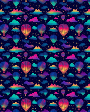 PREORDER Due Nov 2026 Hot Air Balloon Jersey Fabric
