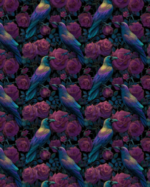 PREORDER Due Nov 2026 Iridescent Raven Jersey Fabric