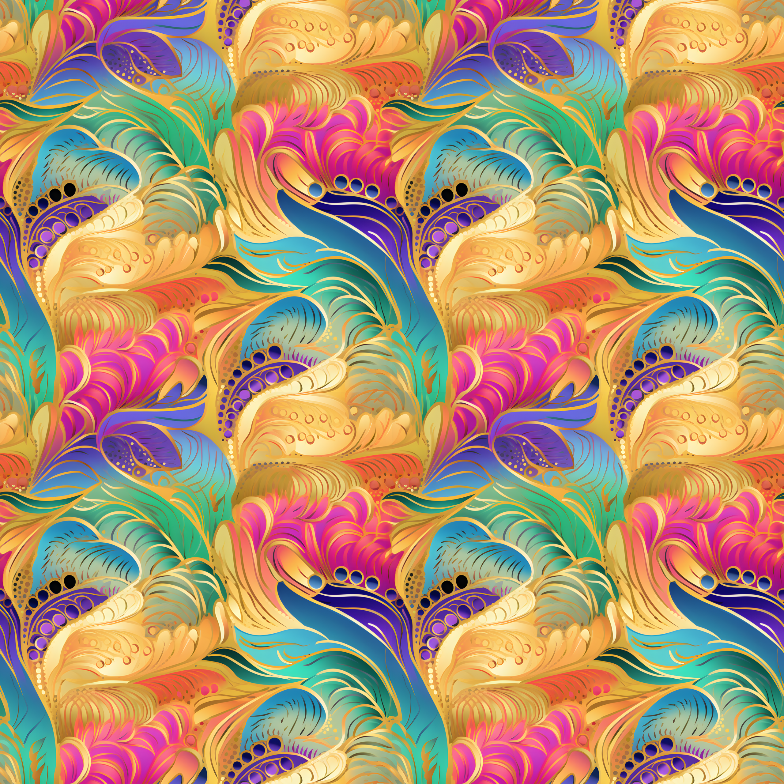 PREORDER Due Nov 2026 Pastel Gold Batik Jersey Fabric - Image 2