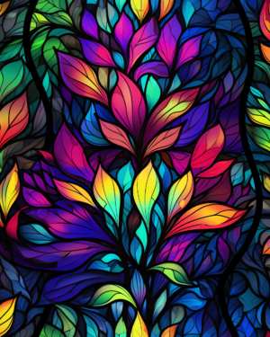 PREORDER Due Nov 2026 Stained Glass Bloom Jersey Fabric