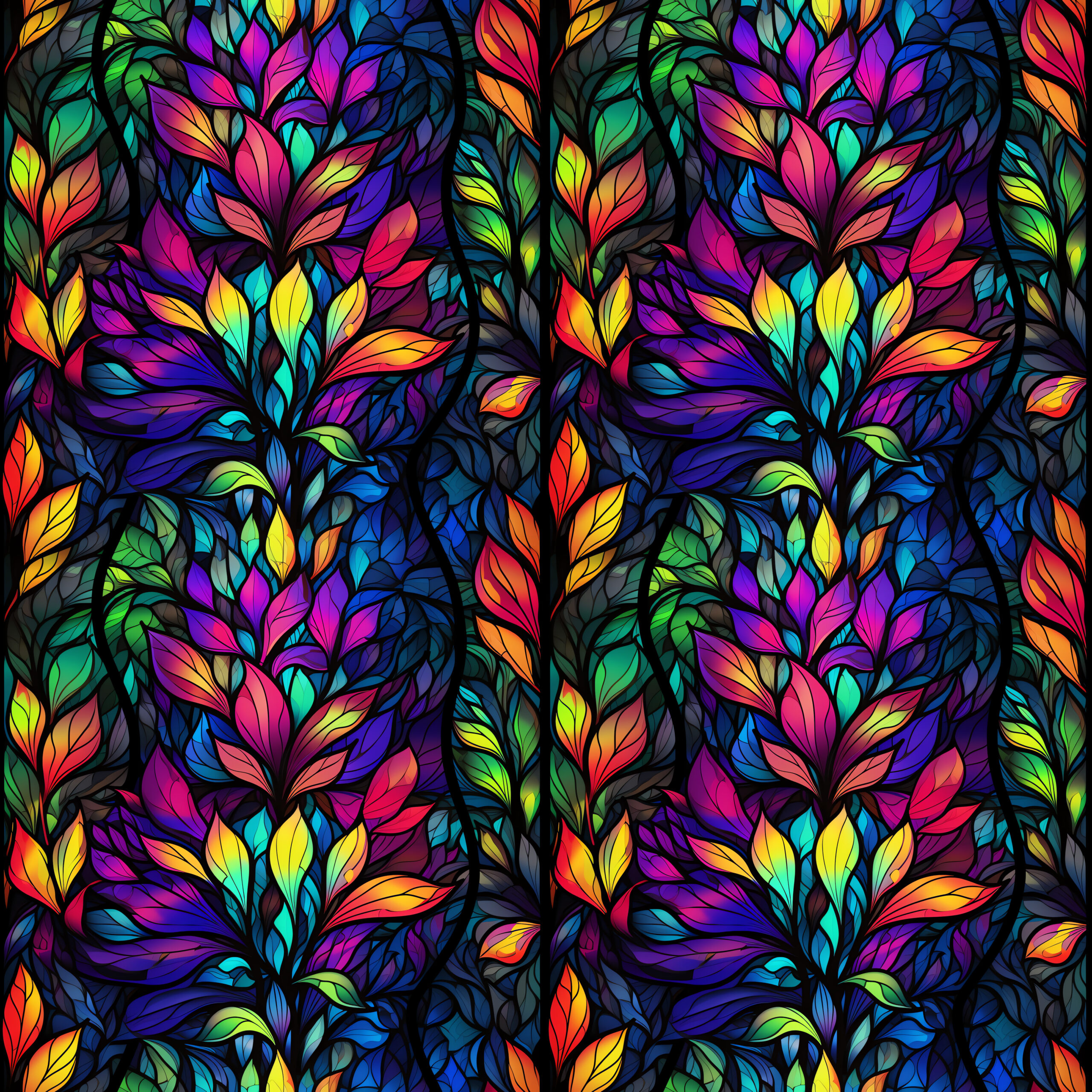 PREORDER Due Nov 2026 Stained Glass Bloom Jersey Fabric - Image 2